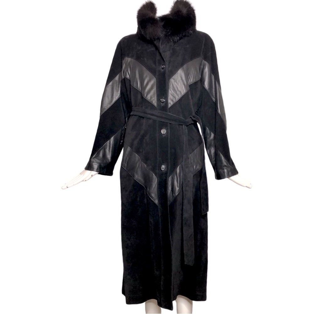 Saks Fifth Ave suede/leather coat